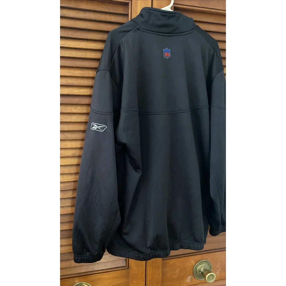 Carolina Panthers NFL Reebok Team Apparel 1/4 Zip Sweatshirt Size Adult XL